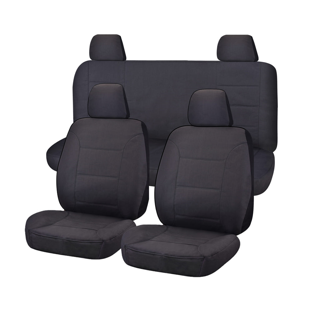 Custom Challenger Canvas Seat Covers for Nissan Frontier D23 NP300 Dual Cab (2015-2017)