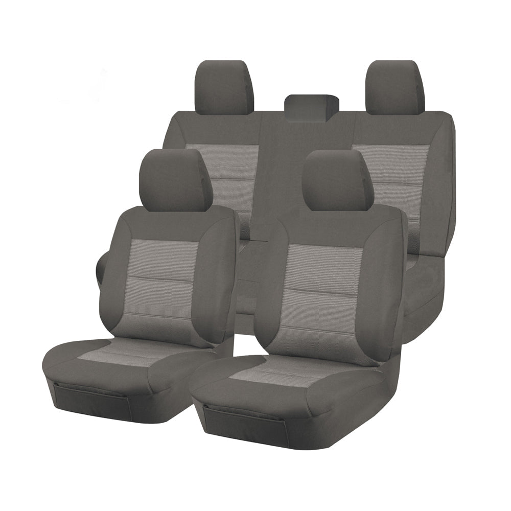 Custom-Fit Jacquard Seat Covers for 2015-2022 Toyota Tacoma Workmate Dual Cab