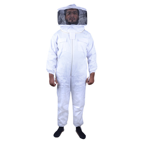 Beekeeping Bee Full Suit Standard Cotton With Round Head Veil M