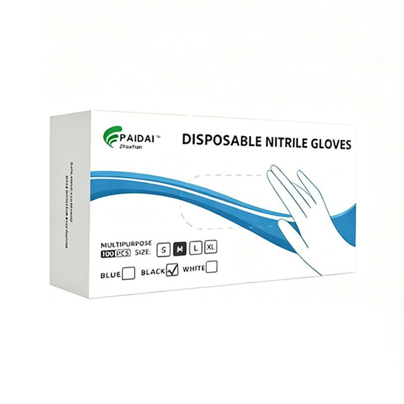300Pcs Heavy-Duty Black Disposable Nitrile Gloves-Extra Large