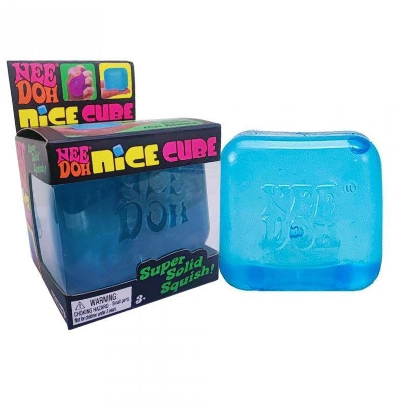 5cm Pink TPR Soft Ice Cube Squishy-Stress Relief Gel Fidget Toy