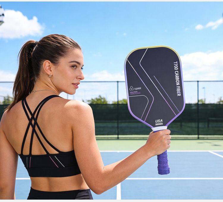 T700 Carbon Fiber Pickleball Paddle Set (2 Pack): 8.0oz Lightweight Widebody Design, Ideal for Beginners & Seniors(BLUE)