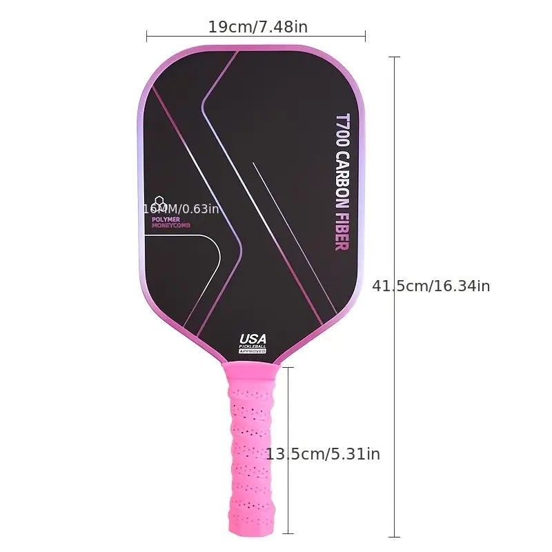 T700 Carbon Fiber Pickleball Paddle Set (2 Pack): 8.0oz Lightweight Widebody Design, Ideal for Beginners & Seniors(BLACK)