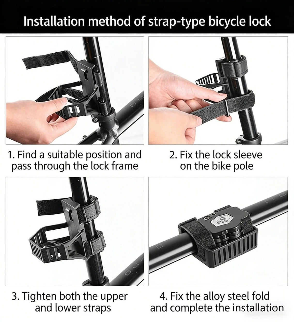 Best-selling Baota Folding Lock Alloy Steel Anti-Hydraulic Cutting 840mm Extended Chain Waterproof & Rustproof Portable Lock Universal Anti-Theft Device for Bicycles, E-Bikes & Motorcycles