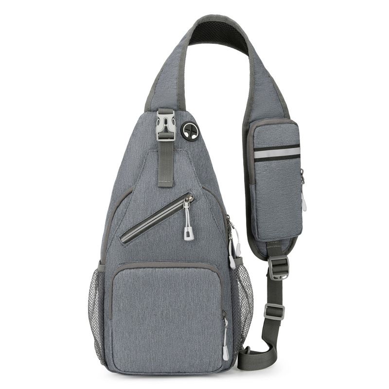 New Men's Chest Bag Lightweight Oxford Crossbody, Water-Resistant Durable Anti-Burden Shoulder Pack, Minimalist Casual Commute Cycling Sports Sling Bag(dark blue)
