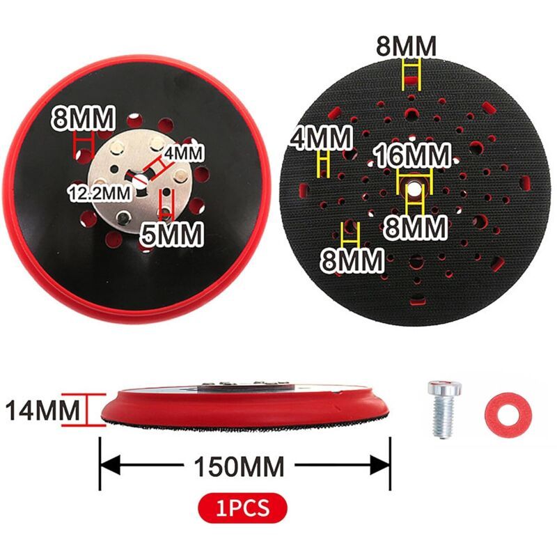Sanding Disc Compatible with Bosch RSM6045, Sanding Pad Compatible Multihole Sanding Pad Electric Sander, 150mm