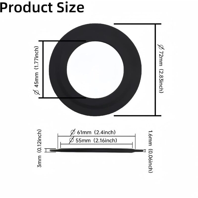 3 Pcs Spare Rubber Seals for Siamp T T, F Lush Parts Oilet Leak Repair Oilet 49 and 50 Flush Valves