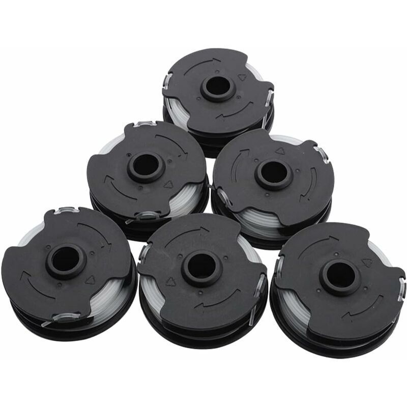 LIDL Parkside PRTA 20, Compatible with PRT 300 A1, Li A1 and B2 and C3 Trimmer Replacement Wire Spools 6pk and Accessories, 27ft, 8.3M