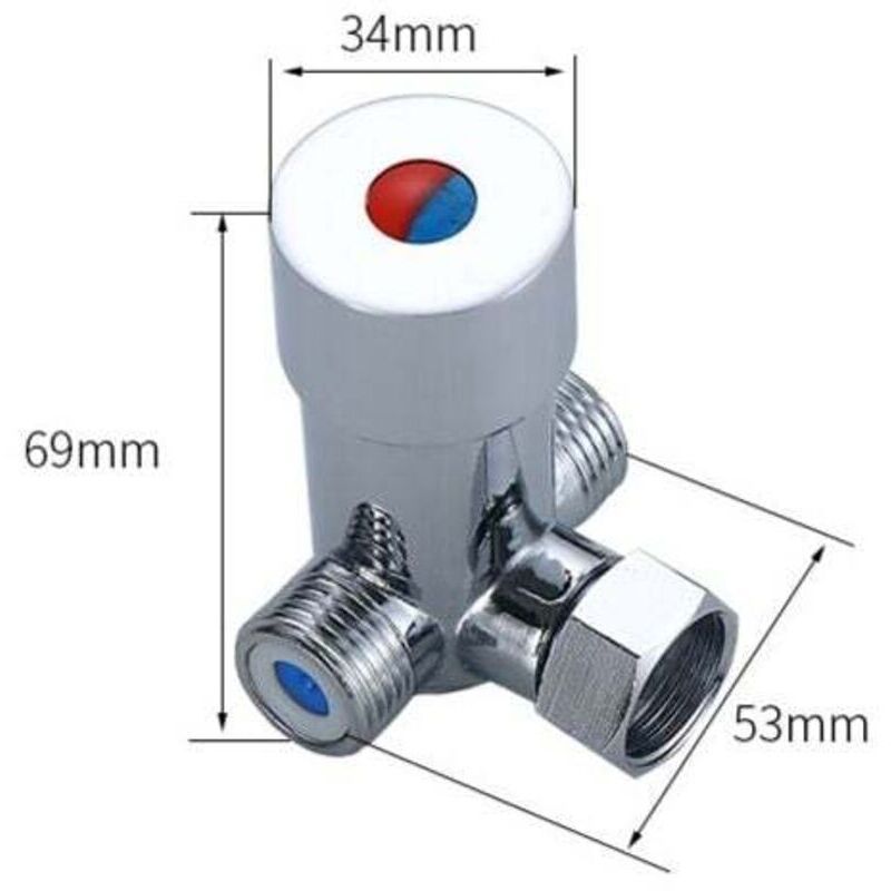 Hot Water Cold Anti-Alloy Rust G0.5 Mixing Valve Plating Mixer Thermostatic