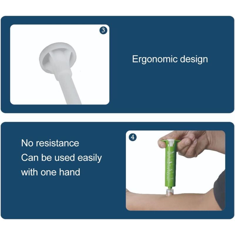 Venom Extractor Suction Tool for Insect Bites and Bee and Wasp Stings Free, Chemical Bite Relief