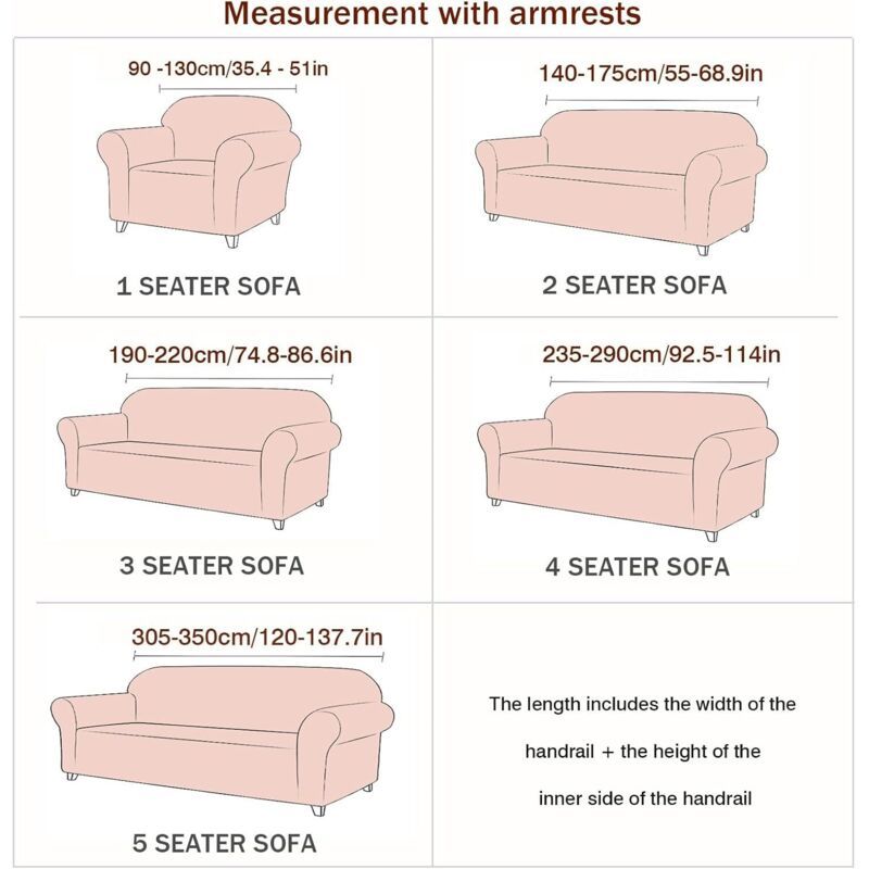 Jacquard Stretch Covers Beige, 3, Pet Anti-Slip Proof, Seater and All Seasons Modern Sofa Bed Cover Elastic Protective Cover, 190*220cm