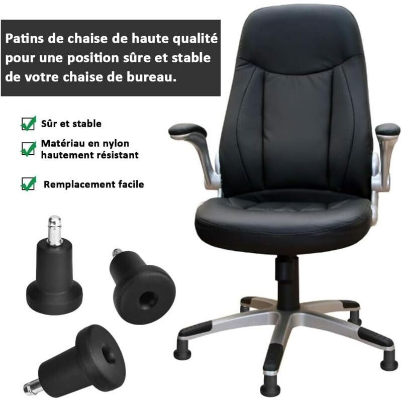 5 Pcs Replacement Casters of Chair Desk Fixes Patins of Desk 2 Pouces of Floor for of Desk Cushion of Foot Fixe for Desk