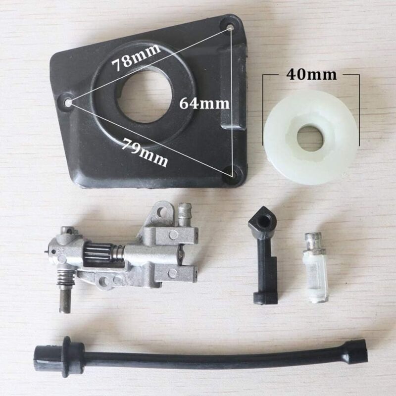 Kit of Pump a Huile Compatible with Tronconneuse Chinoise 4500 5800 45CC 52CC 58CC Pump