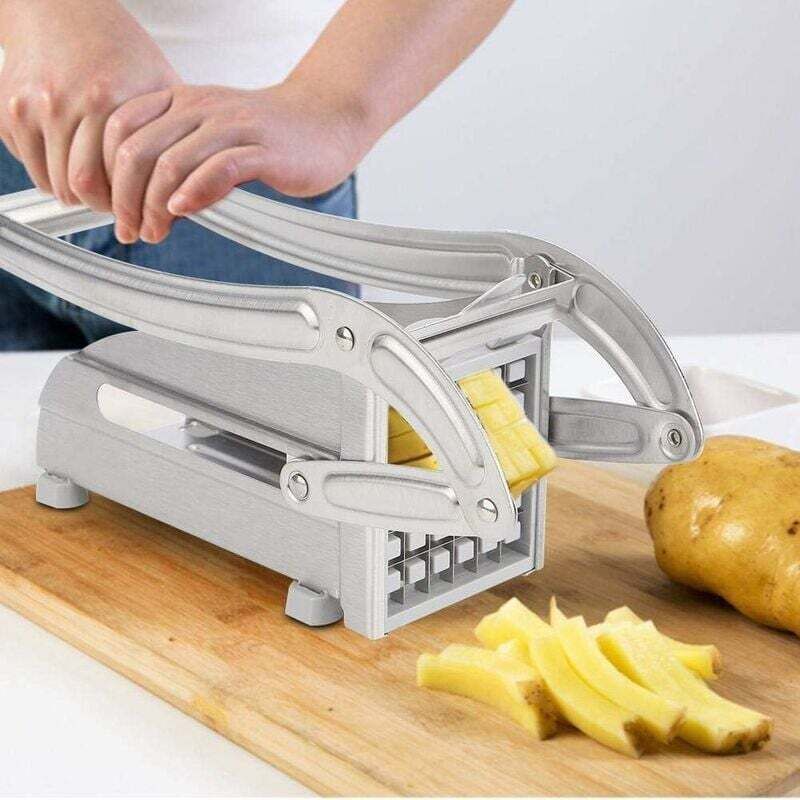 Stainless Steel French Fry Cutter for Potatoes and Vegetables for Home and Commercial Use
