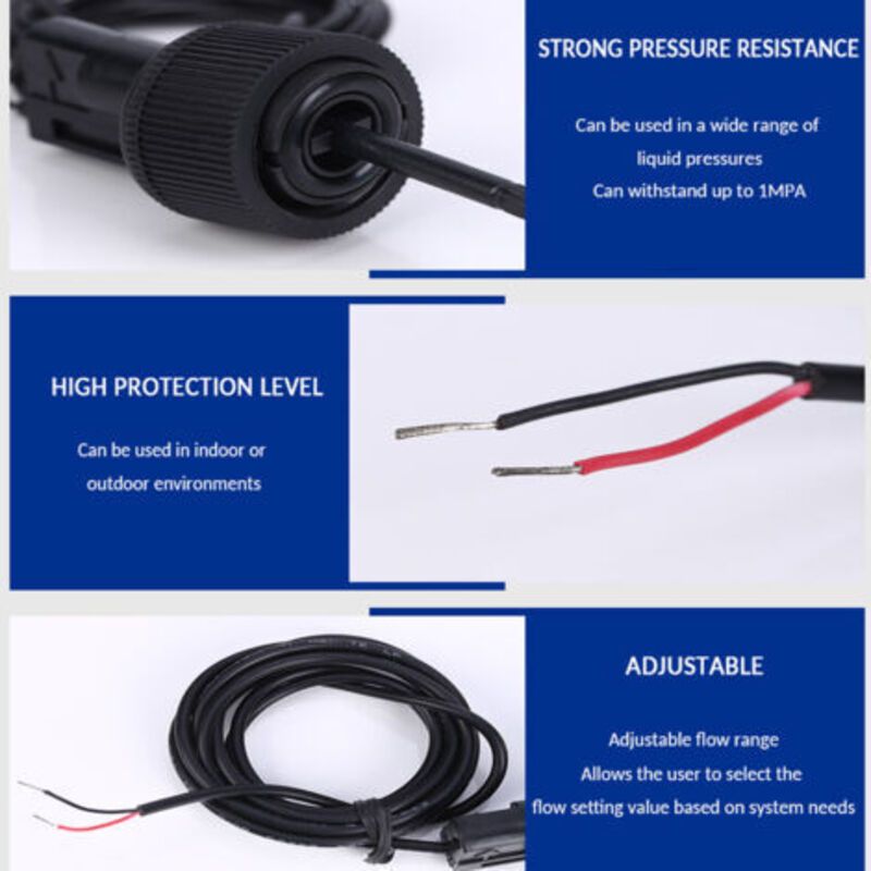 Female Thread Flow Sensor and Paddle Water Flow Switch for Heat Pumps Water Heaters and Air Conditioners