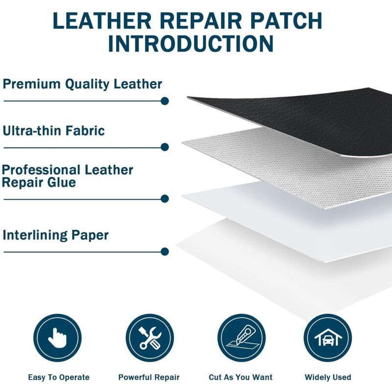 Simili Leather Autocollant Black, Bottes Bag A Hand Bags Souples Patch Leather Auto, 50x100cm