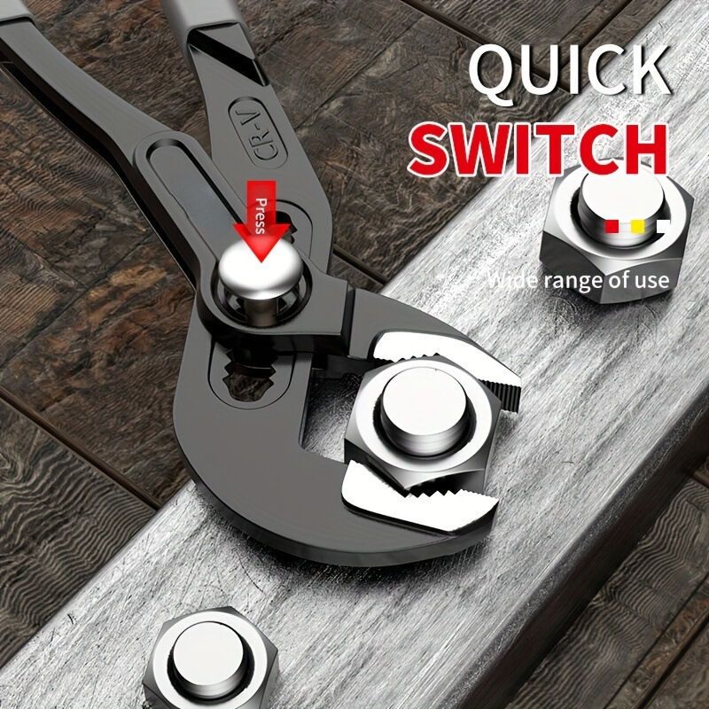 Multi Self-Locking Clamping, Grip Clamp Nuts Up to Hoses Up to Fine Adjustment Via Push Button, 250 mm, 46 mm, 50 mm