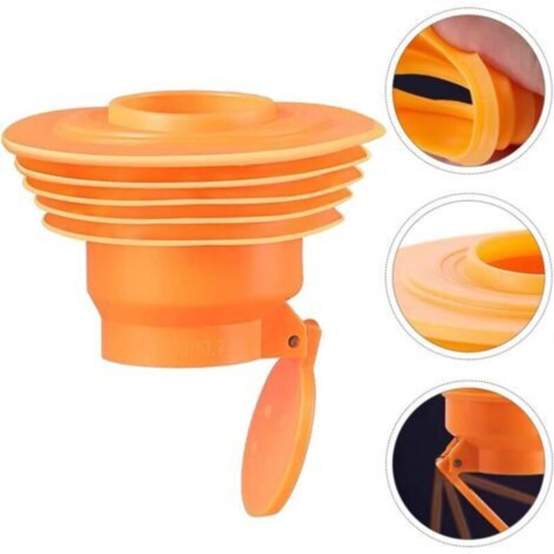 Clapet Anti-Orange Retour Anti-Odeur in Silicone for Machine a Laver and Bathroom