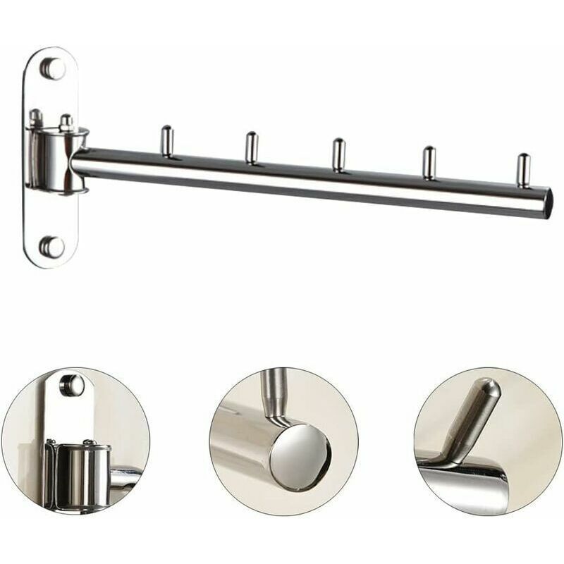 1 Pcs Door Clothes Wall Mounted Door Hanger Wall Mounted Folding Hanger Wall
