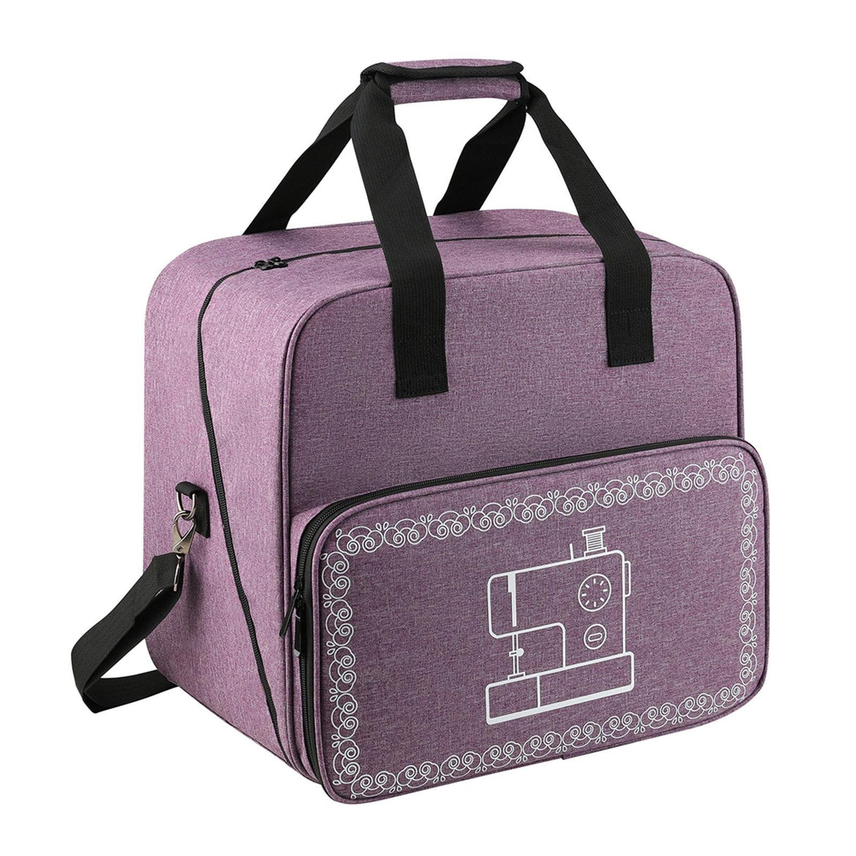 Serger Carrying Case, Universal Overlock Sewing Machine Tote Bag With Shoulder Strap and Handles