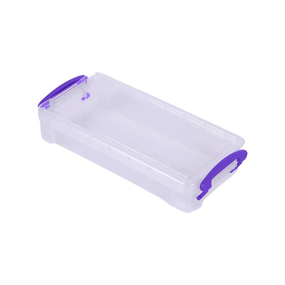 Large Capacity Clear Plastic Pencil Case With Snap Tight Lid, Crayon and Marker Storage Box