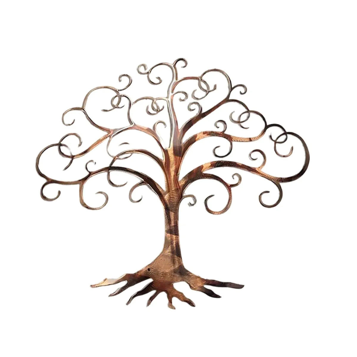 Waterproof Iron Metal Wall Art Decor, Modern Hanging Ornament for Outdoor Garden Patio, 11.81 x 9.84 in