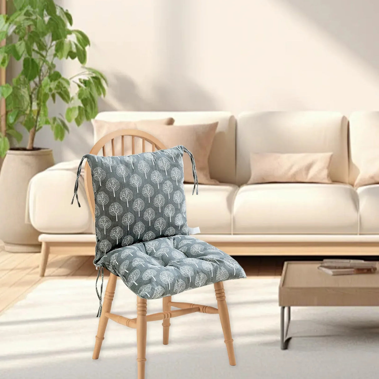 High Back Chair Cushion, Rainproof All Weather Indoor Outdoor Porch Swing Rocking Chair Replacement Seat Pad, 15.7 x 15.7 x 15.7 in