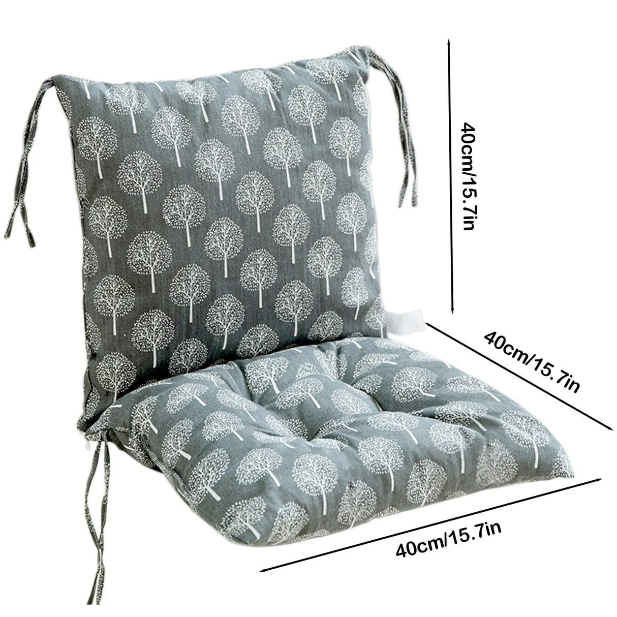 High Back Chair Cushion, Rainproof All Weather Indoor Outdoor Porch Swing Rocking Chair Replacement Seat Pad, 15.7 x 15.7 x 15.7 in