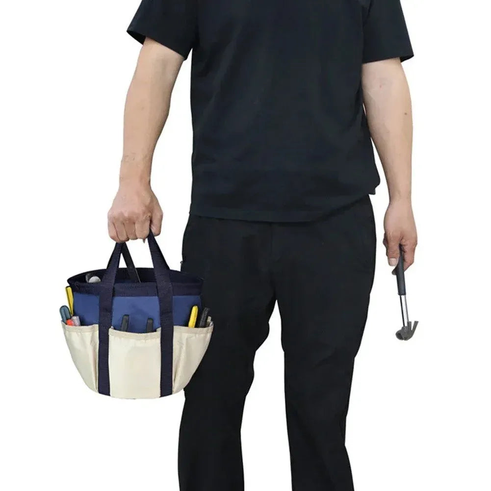 Gardening Bucket Tool Organizer, 600D Oxford Garden Tool Storage Bag With Pockets