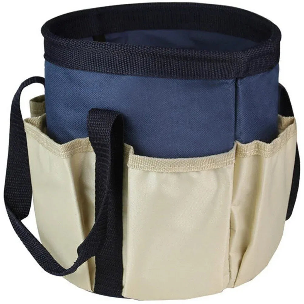 Gardening Bucket Tool Organizer, 600D Oxford Garden Tool Storage Bag With Pockets