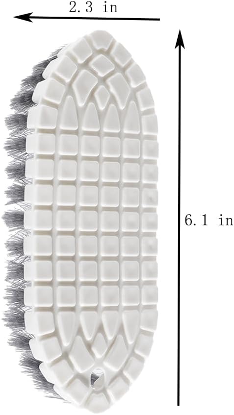 Brush - Multifunctional cleaning brush - Sturdy hand brush with stiff bristles - Multiple flexible brush heads - Suitable for cleaning bathtubs, kitchens, faucets and corners - Set of 2