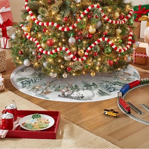 Christmas Tree Mat 36 Inch, Winter Season Christmas Tree Decoration