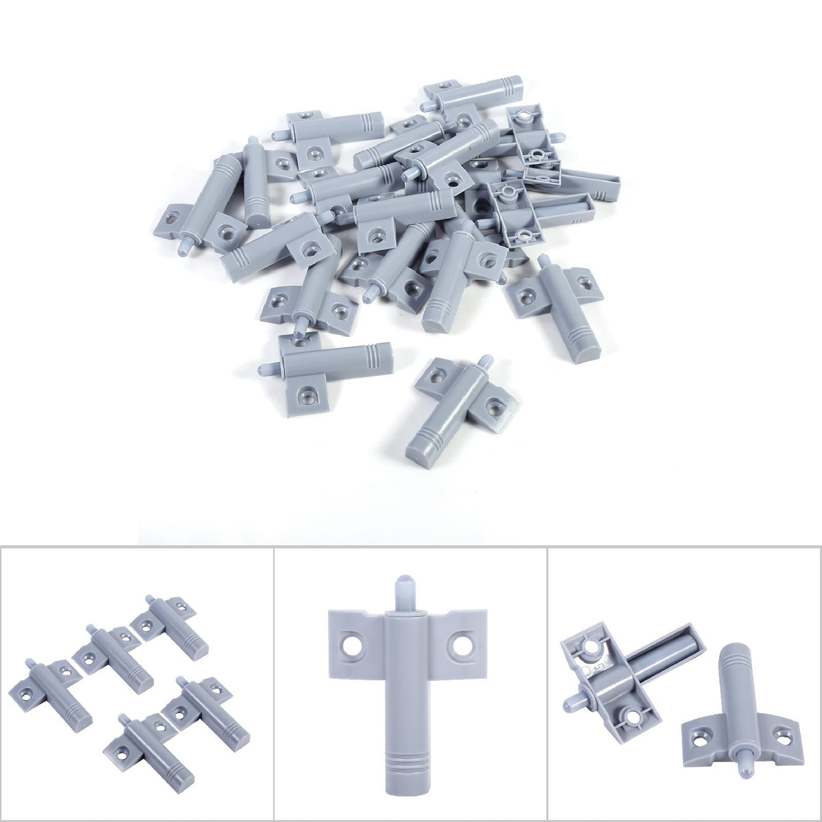 20pcs/pack Kitchen Door Stop Drawer Soft Quiet Closing Damper Buffers Grey/White