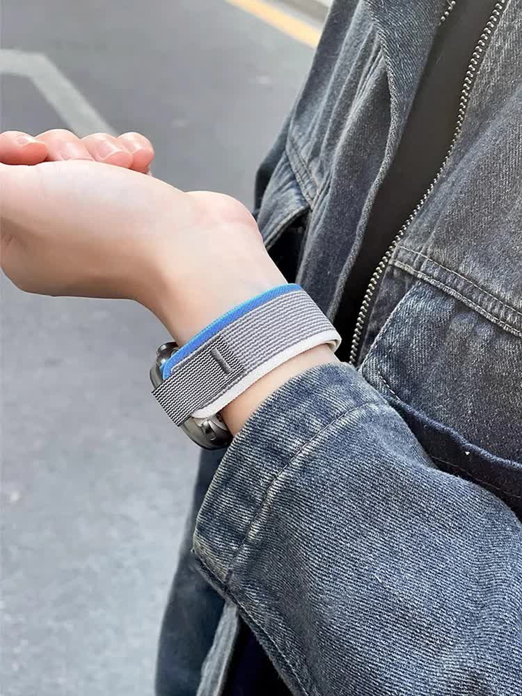 Trail strap for Apple Watch Ultra 2 band 49mm 44mm 45mm 40mm 41mm 38mm 42mm 45 44mm bracelet iWatch series 8 9 7 6 5 3 see Orange Beige Orange Beige 42 44 45 49mm