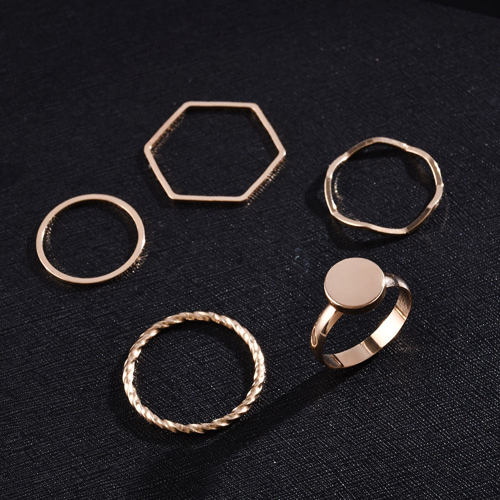 Fashion women's ring open ring led ring little finger ring set Amazon ZCR015