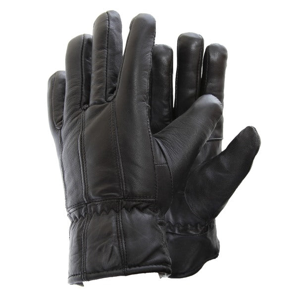 Soft Sheepskin Gloves in Genuine Leather for Men L/XL Black L/XL SQBB