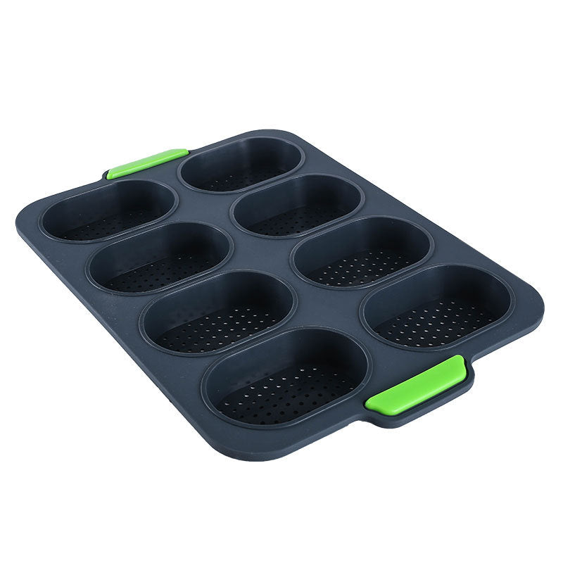 Mini baguette baking tray, bread crisping tray, non-stick perforated