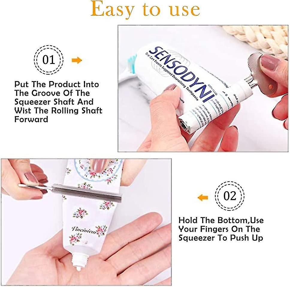 pcs metal toothpaste tube clips, stainless steel toothpaste tube clip, tube clip for all tubes