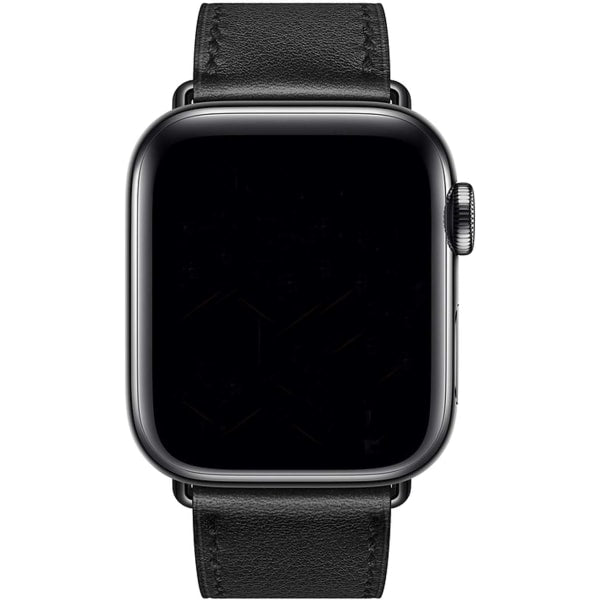 Black/Brown Compatible with Apple Watch Strap 38/40/41 mm, Leather