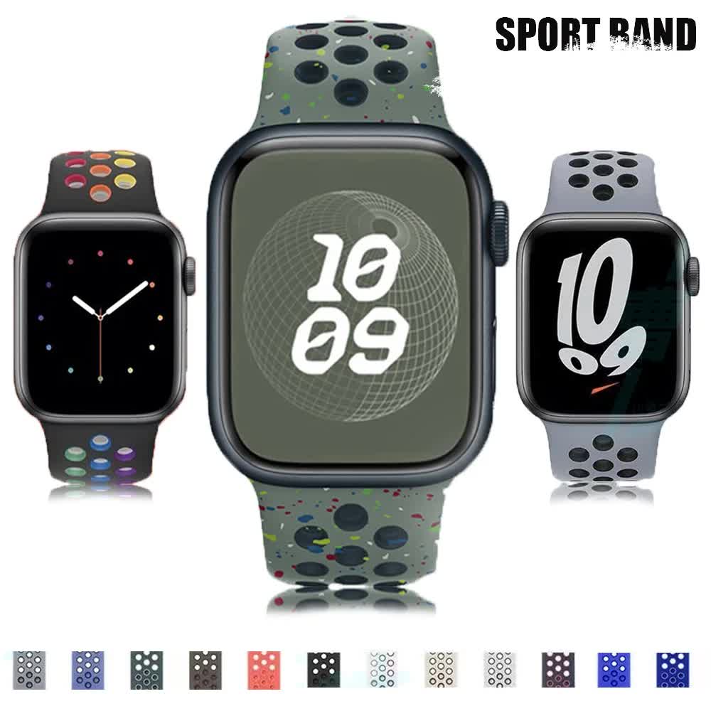 Compatible with Apple Watch Bracelet 45mm 49mm 44mm 40mm 41mm 42mm correa iWatch Ultra 2 Series 9 8 SE 7 6 5 4 3 Black Pink 15 SM