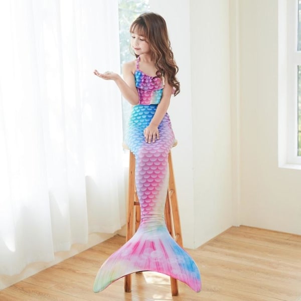 Mermaid Swimsuit Monofin Mermaid Fins Kids Mermaids Pack C (with Monofin) L (7-9 Years)