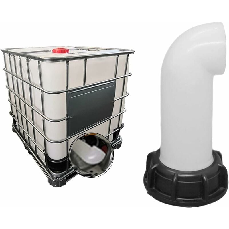 pcs Water Tank Nozzle Valve, Water Tank Valve, IBC Water Tank Adapter 60mm, for Dead IBC Tank (White)