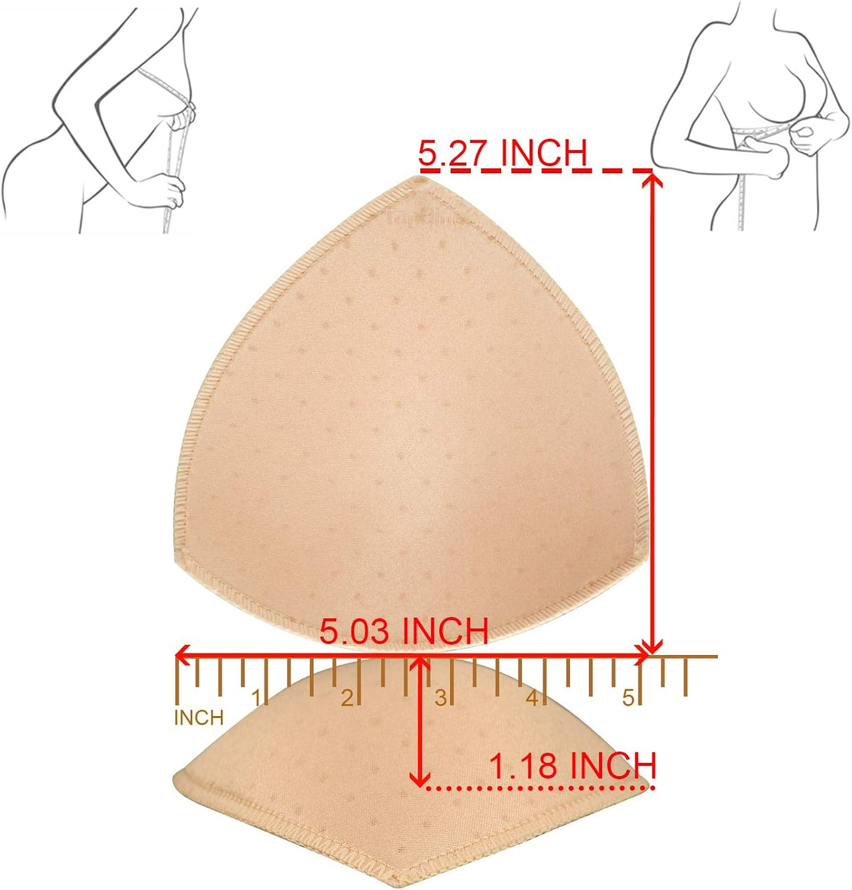 Bra Pads Insert 5 Pairs. Bra Pads Breathable Dcup