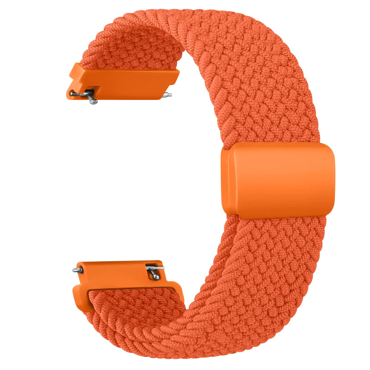 20mm Braided Sololoop for Garmin Vivoactive 5/3/3 Music Band Wristband for Garmin VivoMove3/Trend/Sport Venu SQ/SQ2/2plus Strap Rose Pink 20mm