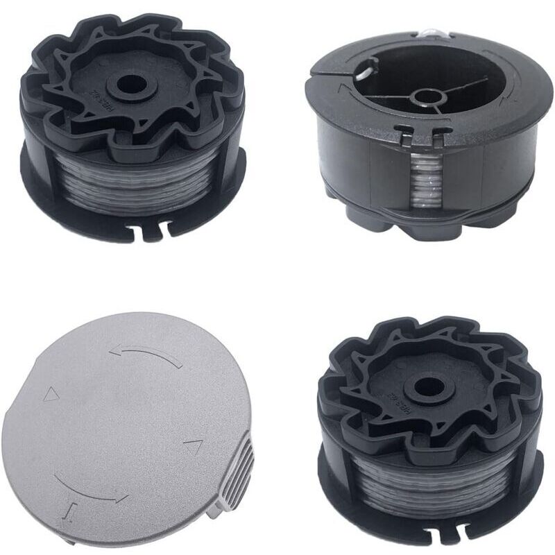 Set of 3 replacement spools for UniversalGrassCut 18V-26/18V-260/18/18-26/18-260, for F016800570 and 1600A01R5J (6 m, 1.6 mm)..DEBUNS