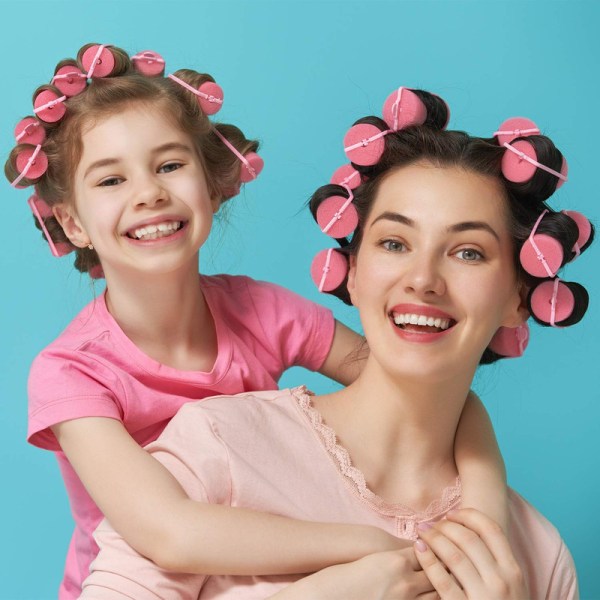 24 Sponge Rollers for Hair, Large Hair Rollers for Styling with Soft Foam 3.0 cm 3.0cm