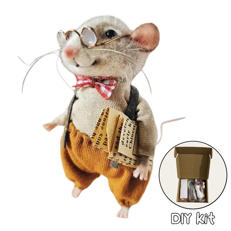 Felted Mouse Kit Handmade Felted Mice Christmas Felted Mice A fulfillment