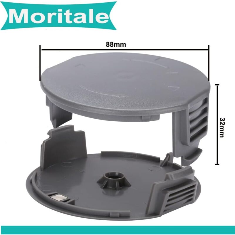 Line spool for BOSCH UniversalGrassCut Trimmer 18 18-26 18-260 F016800570 with cap (4 pieces)