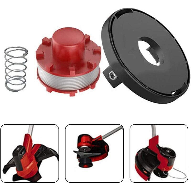 Line spool and spool cover for Einhell CECT 36/30 LI E SOLO, AGILLO 36/255 BL grass trimmer, trimmer line..DEBUNS