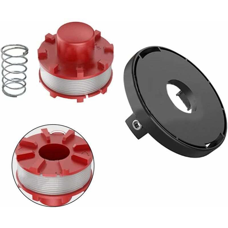 Line spool and spool cover for Einhell CECT 36/30 LI E SOLO, AGILLO 36/255 BL grass trimmer, trimmer line..DEBUNS